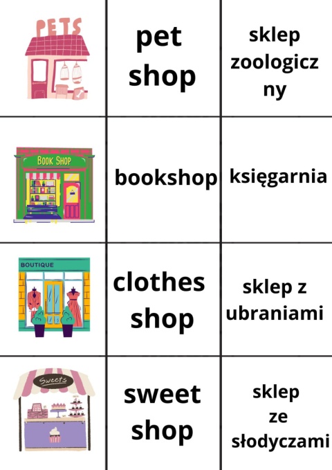 Karty do gry dla klas 1-3 > englishhannah.pl